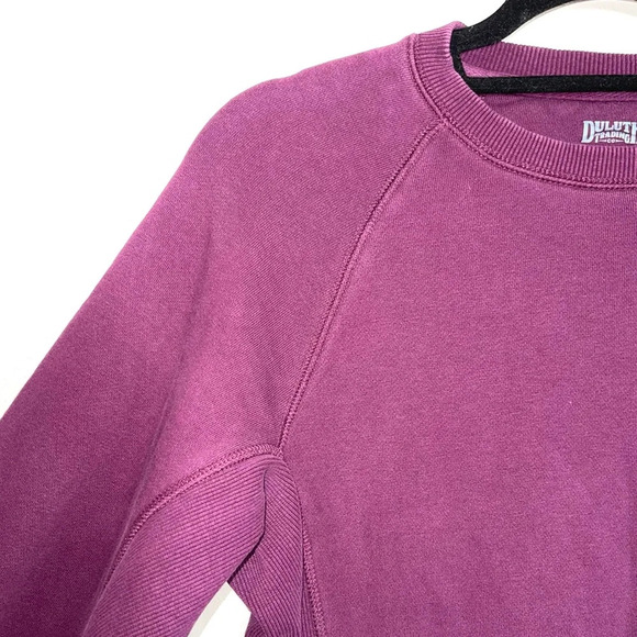 Duluth Trading Purple Zip Pocket Heavyweight Crew Neck Sweatshirt Small Women’s - Picture 3 of 10
